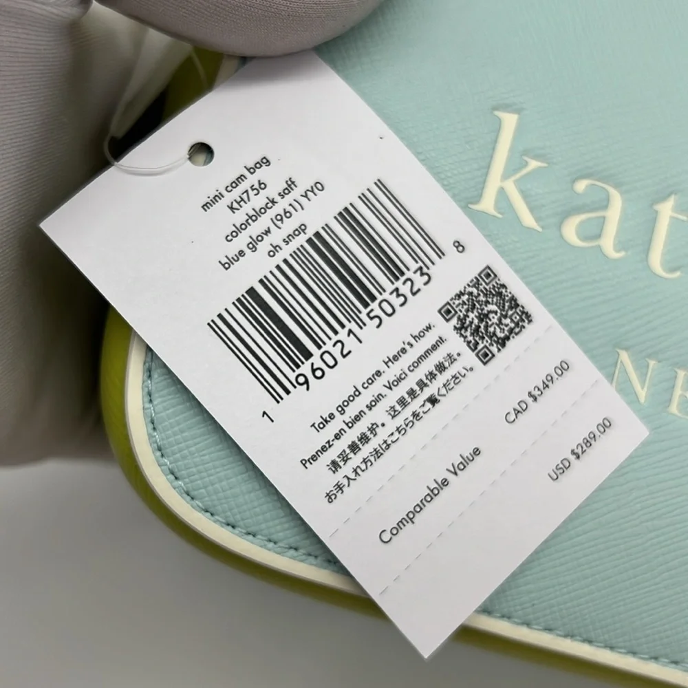Kate Spade Oh Snap Colorblock Mini Camera Bag Blue Glow